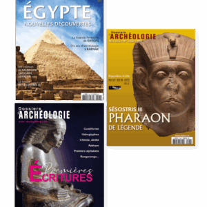 DOSSIERS D'ARCHÉOLOGIE - "TRÉSORS D'ÉGYPTE" - 3 numérosDOSSIERS D'ARCHÉOLOGIE - "TRÉSORS D'ÉGYPTE"