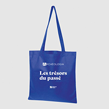 Sac en toile bleu "Les trésors du passé"Sac en toile bleu "les trésors du passé"