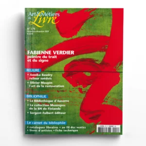 Art et Métiers du Livre n° 275Fabienne Verdier, peintre du trait et du signe