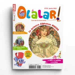 Olalar n° 82Le peintre Alphonse Mucha - Noé et Lisa visitent la Cité du Vitrail de Troyes
